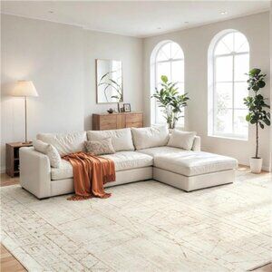 Area Rug Living Room Washable Rugs：6x9 Large Modern Abstract Non-Slip Indoor